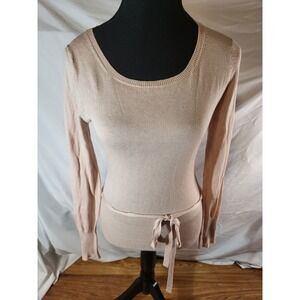 Gretta Size Small Pink Cotton Cashmere Sweater Ballet Core